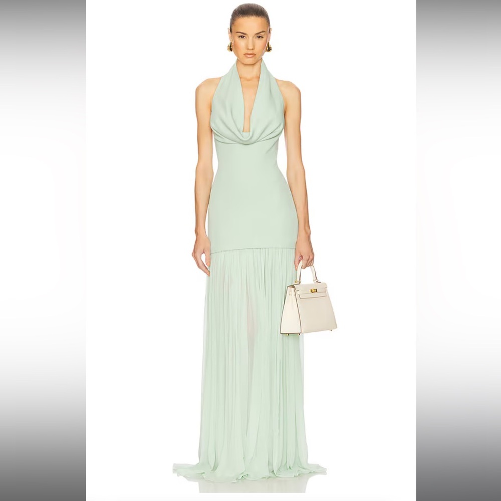NWT HELSA The Gallery Dress Mint Green Evening Gown